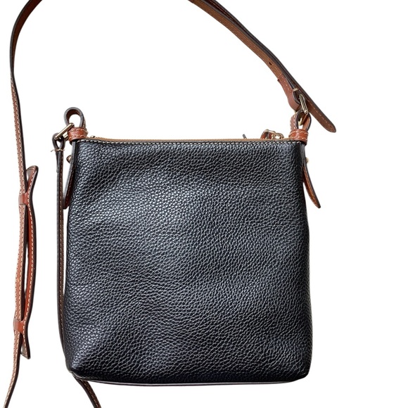Dooney & Bourke Black and Brown Leather Crossbody - Picture 6 of 10
